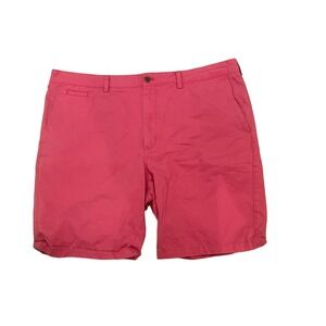 Mens NORDSTROM 100%‎ Cotton Pink Salmon Chino Flat Front Golf Shorts 44